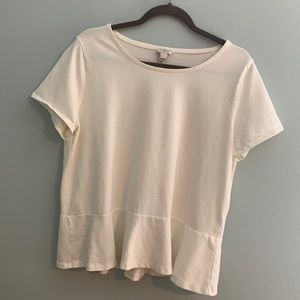 J. Crew Top w/flounce